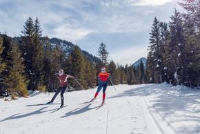 unterwegs auf der Guffertloipe in Steinberg am Rofan