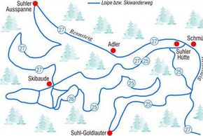 Loipenplan Suhl Goldlauter