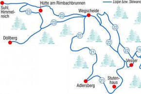 Loipenplan Suhl Vesser