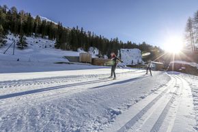 Loipe zwischen Samnaun-Plan und Samnaun Laret