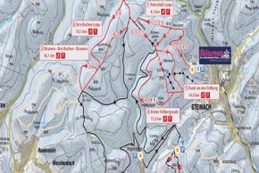 Loipenplan Steinach Silbersattel