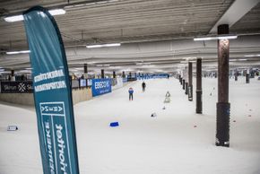 Im Skidome gibt es nur leichte Anstiege.