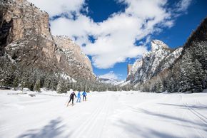 Die imposanten Dolomiten formen eine herrliche Kulisse.