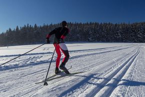 Mehr als 70 Loipenkilometer warten hier auf die Langläufer.