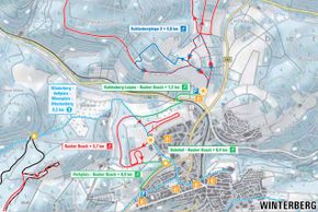 Loipenplan Winterberg Kuhlenberg/Rauher Busch