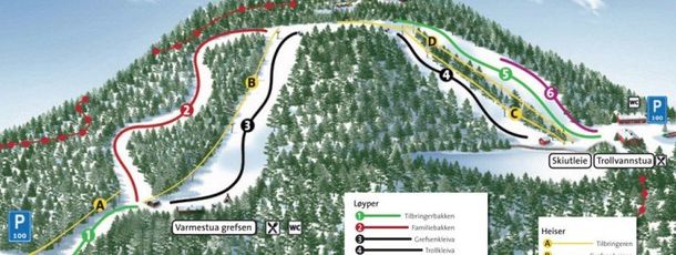 Information about the ski resort Oslo Skisenter Grefsen