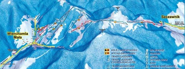 Information about the ski resort Dwie Doliny Muszyna Wierchomla