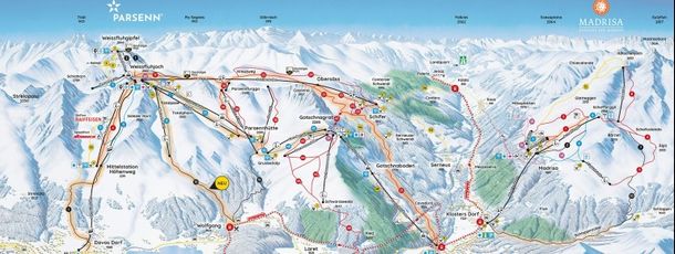 Information about the ski resort Davos Klosters Mountains