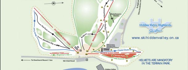 Trail Map Hidden Valley Highlands
