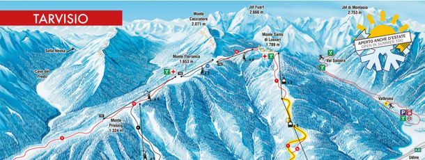 Information about the ski resort Tarvisio - Monte Lussari
