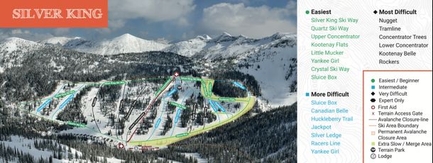 Information about the ski resort Whitewater Ski Resort