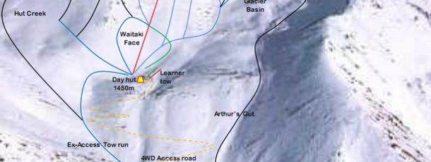 Pistenplan Skigebiet Awakino