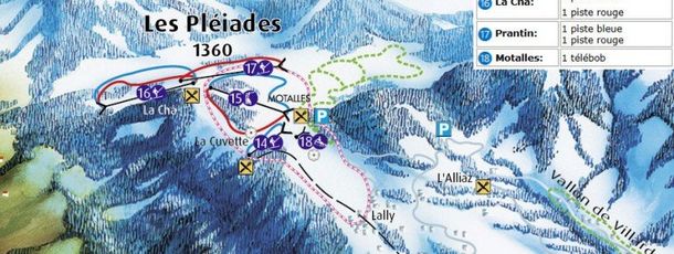 Detaillierte Infos zum Skiurlaub im Skigebiet Les Pleiades