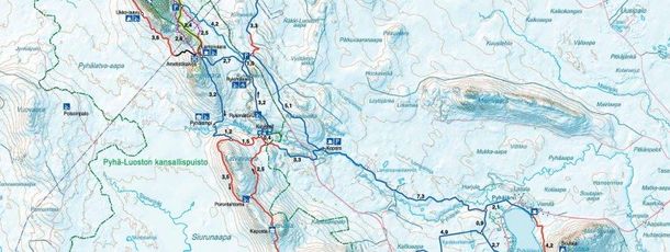 Detaillierte Infos zum Langlauf und den Loipen im Langlaufgebiet Pyhä