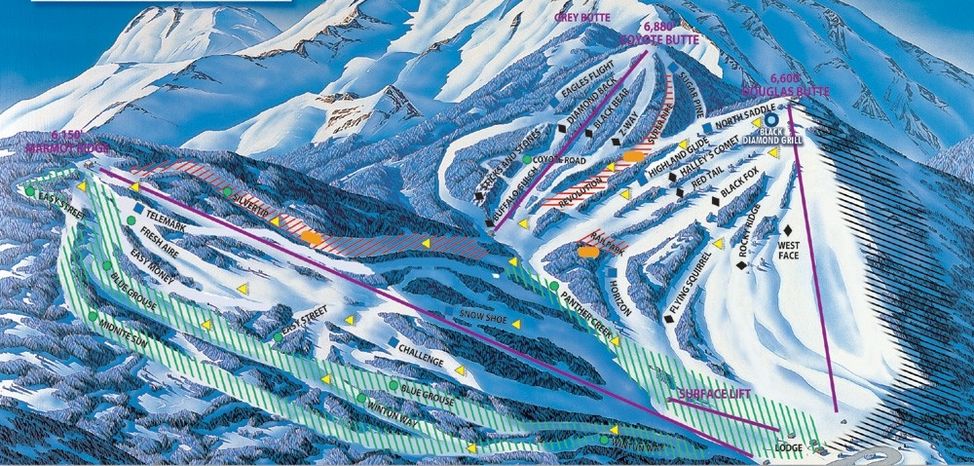 Information about the ski resort Mt Shasta Ski Park