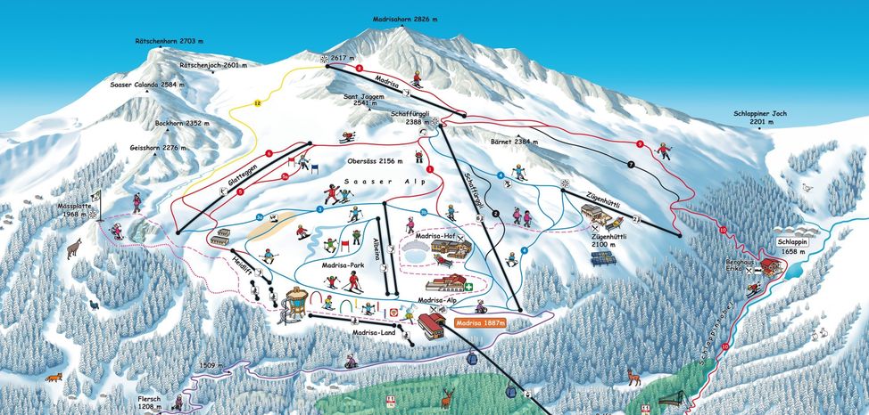 Information about the ski resort Madrisa Klosters
