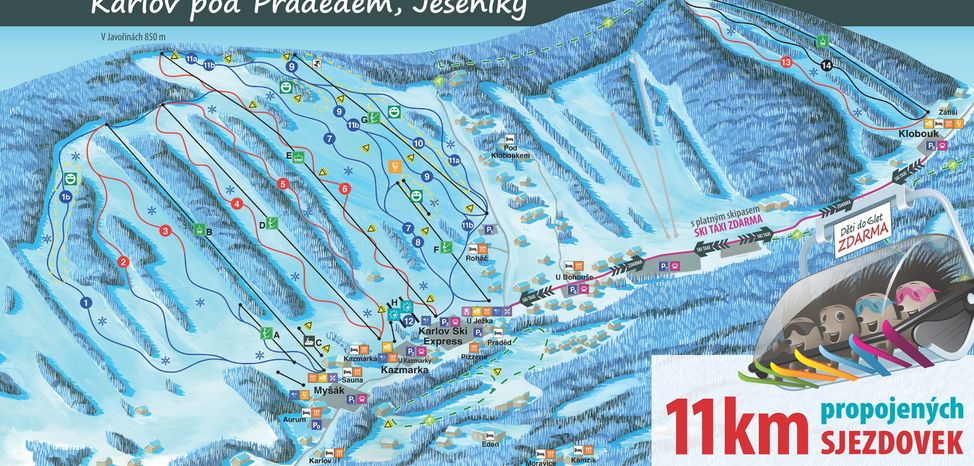 Information about the ski resort Karlov