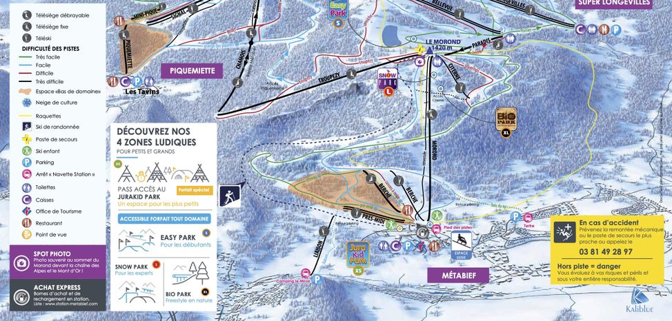 Information about the ski resort Metabief