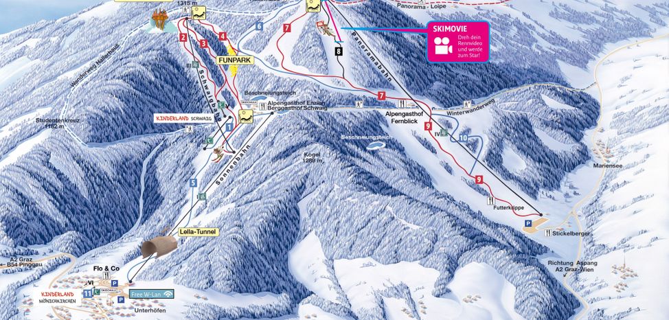 Information about the ski resort Mönichkirchen Mariensee