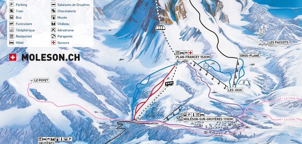 Information about the ski resort Moleson sur Gruyeres