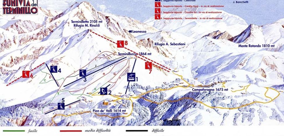 Information about the ski resort Monte Terminillo
