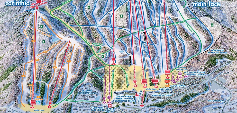 Information about the ski resort Mount Snow