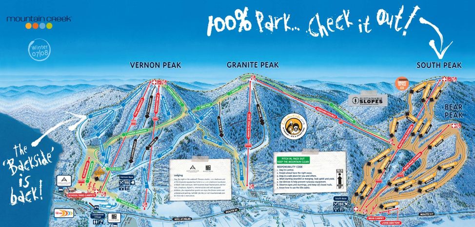 Information about the ski resort Mountain Creek NJ