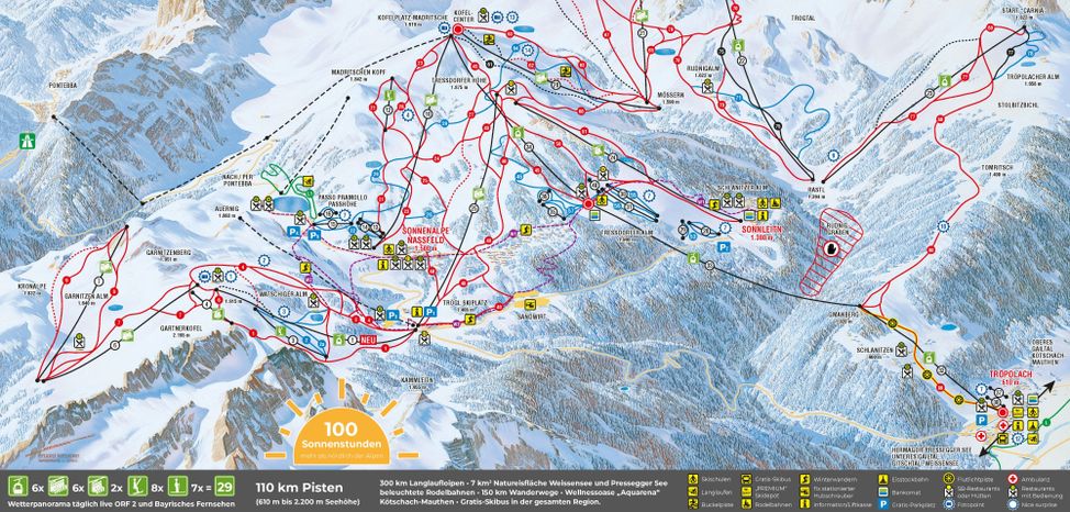 Information about the ski resort Nassfeld Hermagor