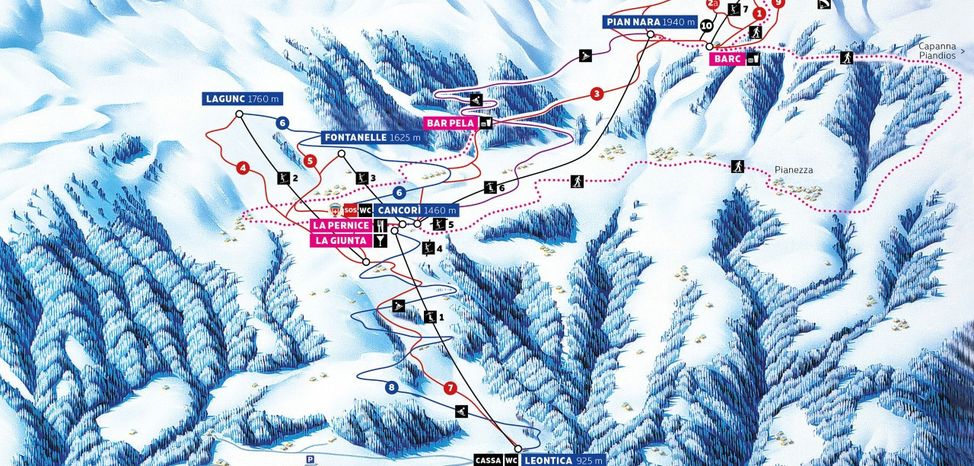 Information about the ski resort Nara Leontica Cancori