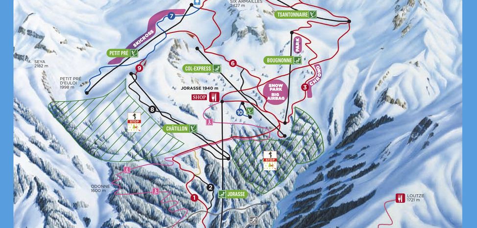 Information about the ski resort Ovronnaz