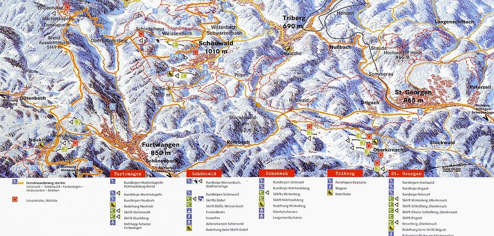 Information about the ski resort Oberkirnach