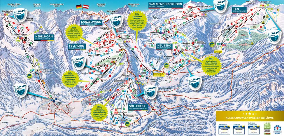 Information about the ski resort Oberstdorf Nebelhorn