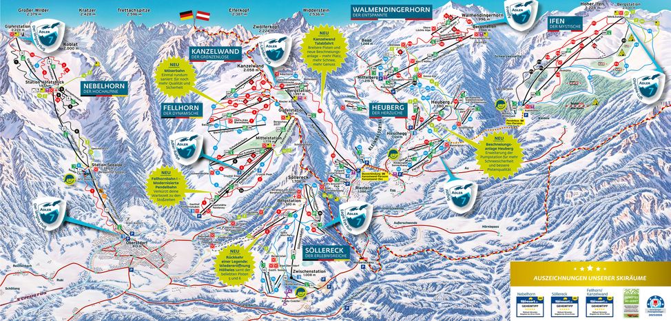 Information about the ski resort Oberstdorf Nebelhorn