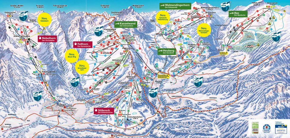 Information about the ski resort Oberstdorf Nebelhorn