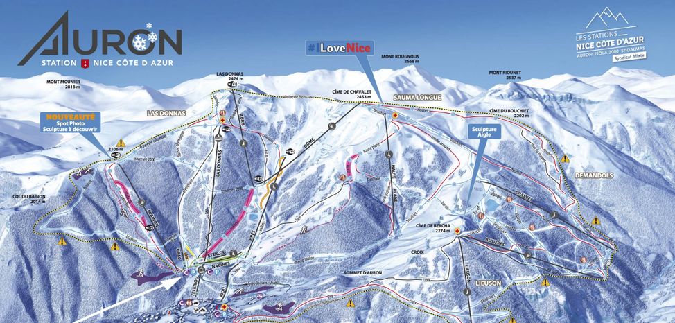 Information about the ski resort Auron