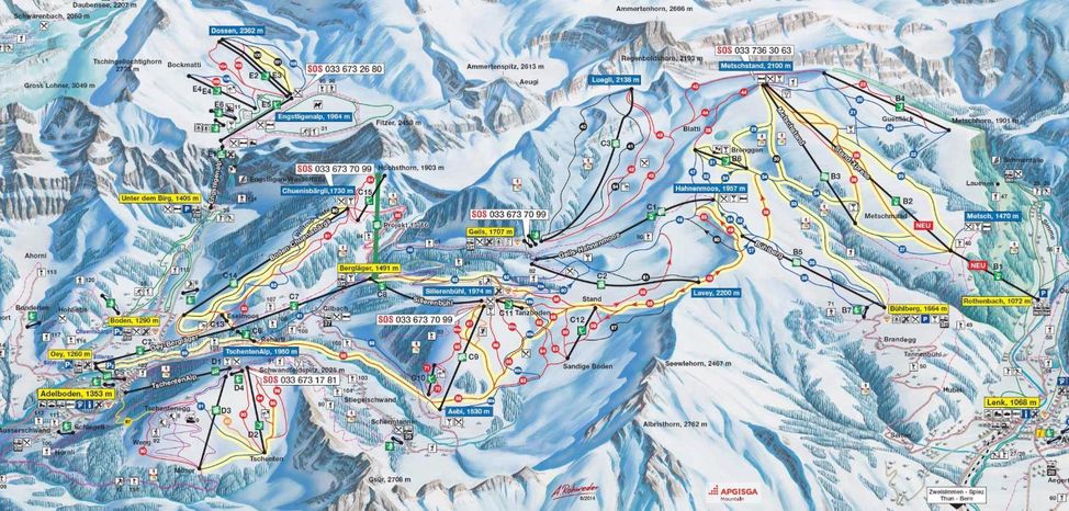 Information about the ski resort Adelboden Lenk