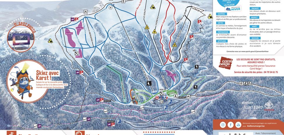 Information about the ski resort Aillons Margeriaz