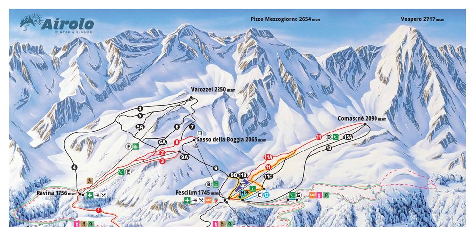 Information about the ski resort Airolo-Pesciüm
