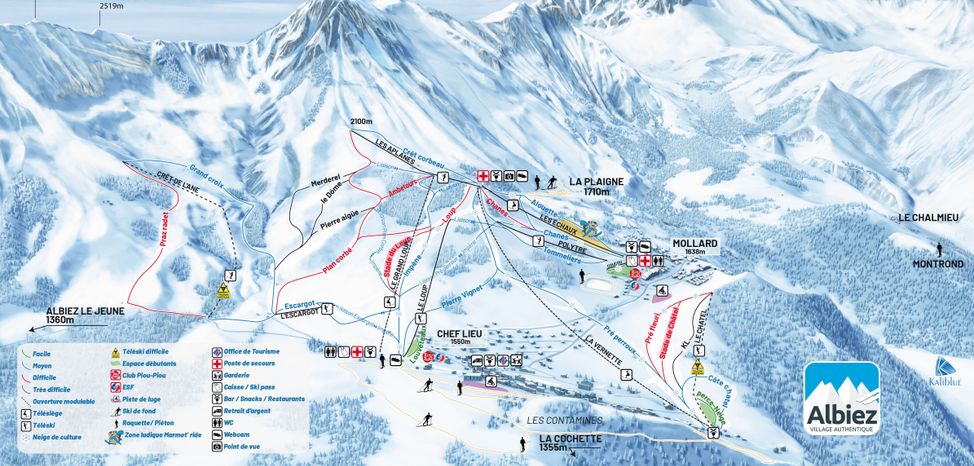 Information about the ski resort Albiez Montrond