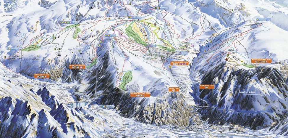 Information about the ski resort Alpe d'Huez