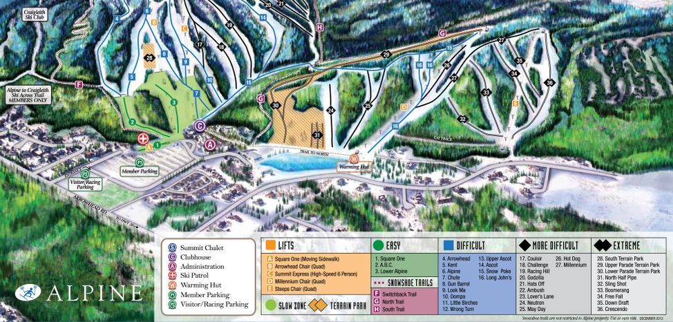 Trail Map Alpine Ski Club of Toronto