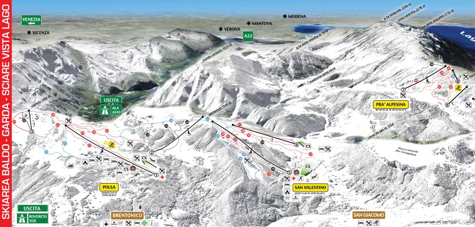 Information about the ski resort Brentonico Ski