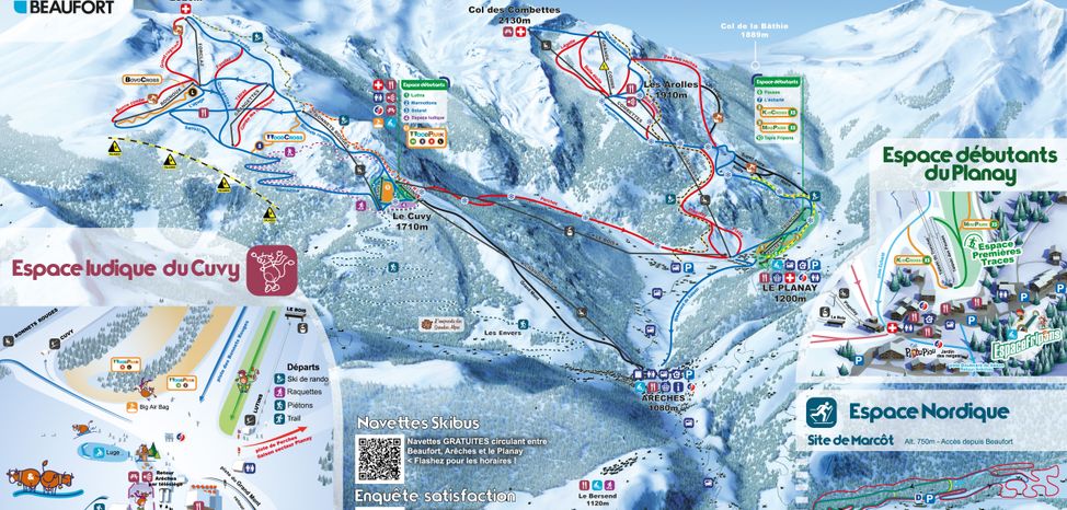 Information about the ski resort Areches Beaufort