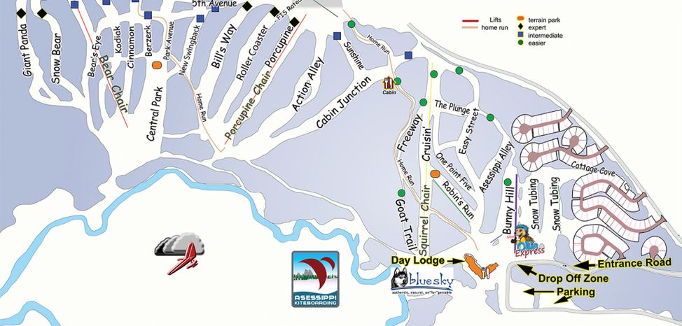 Trail Map Asessippi Ski Area