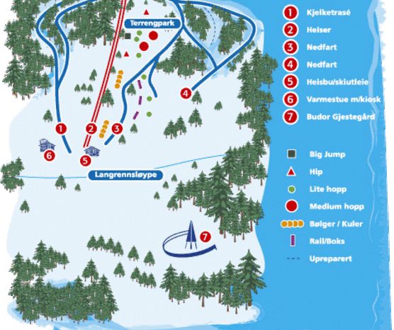 Information about the ski resort Budor