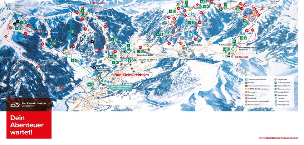 Information about the ski resort Bad Kleinkirchheim