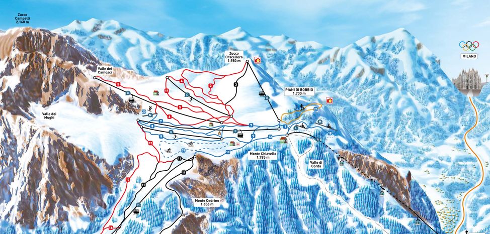 Information about the ski resort Piani di Bobbio