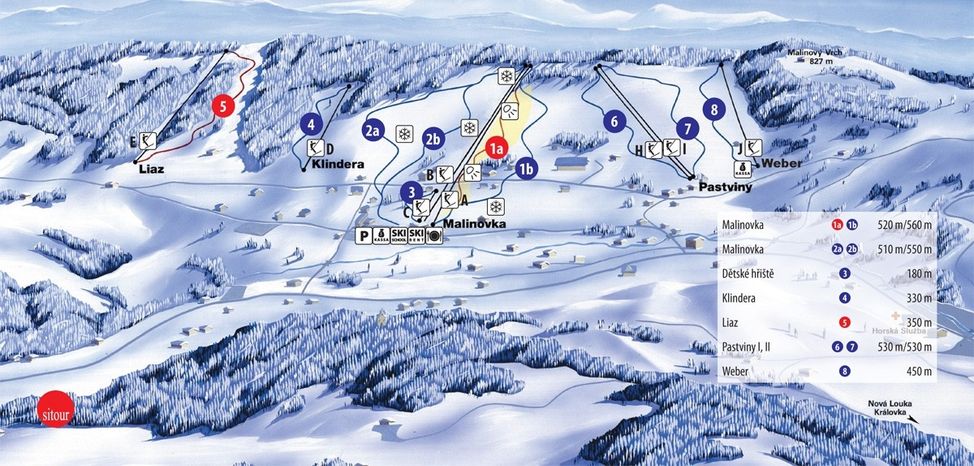 Information about the ski resort Bedrichov