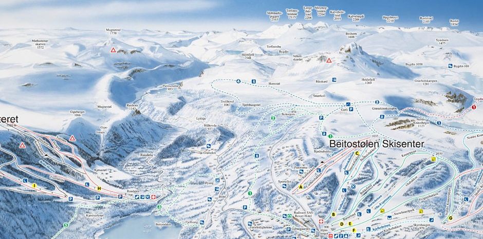Information about the ski resort Beitostolen