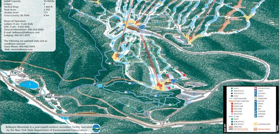 Information about the ski resort Belleayre Mountain